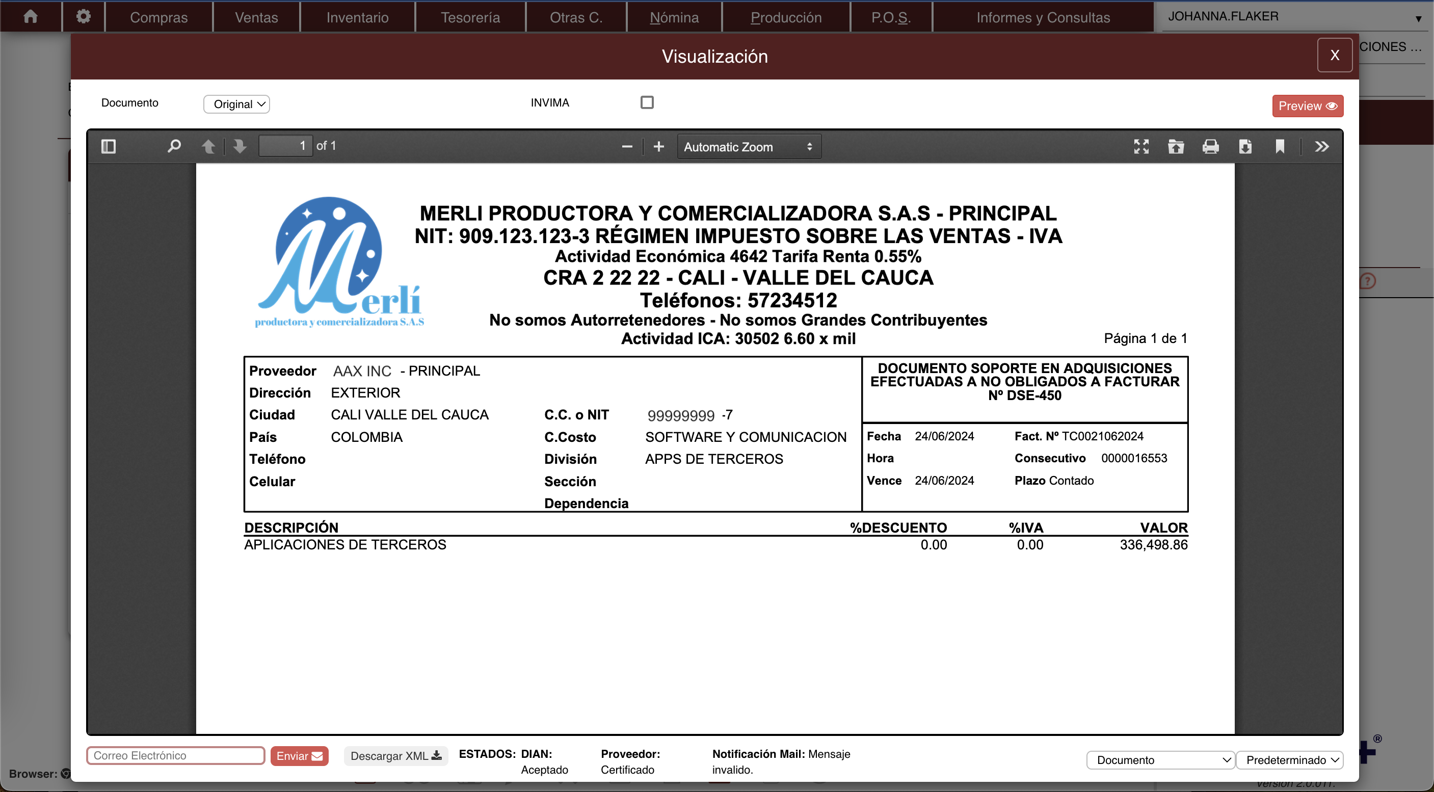 Visualización DSE